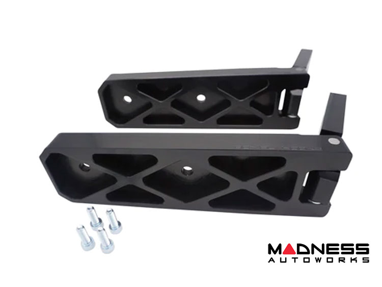 Jeep Wrangler JL Billet Tailgate Hinges - Aluminum - Black